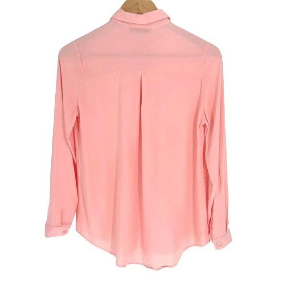 Polo Bonetta Womens Collared Long Sleeves Button Down Shirt Pink Size 36 Small N - Image 3