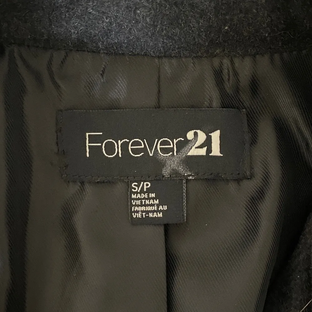 Forever 21 Charcoal Grey Peacoat - Image 3