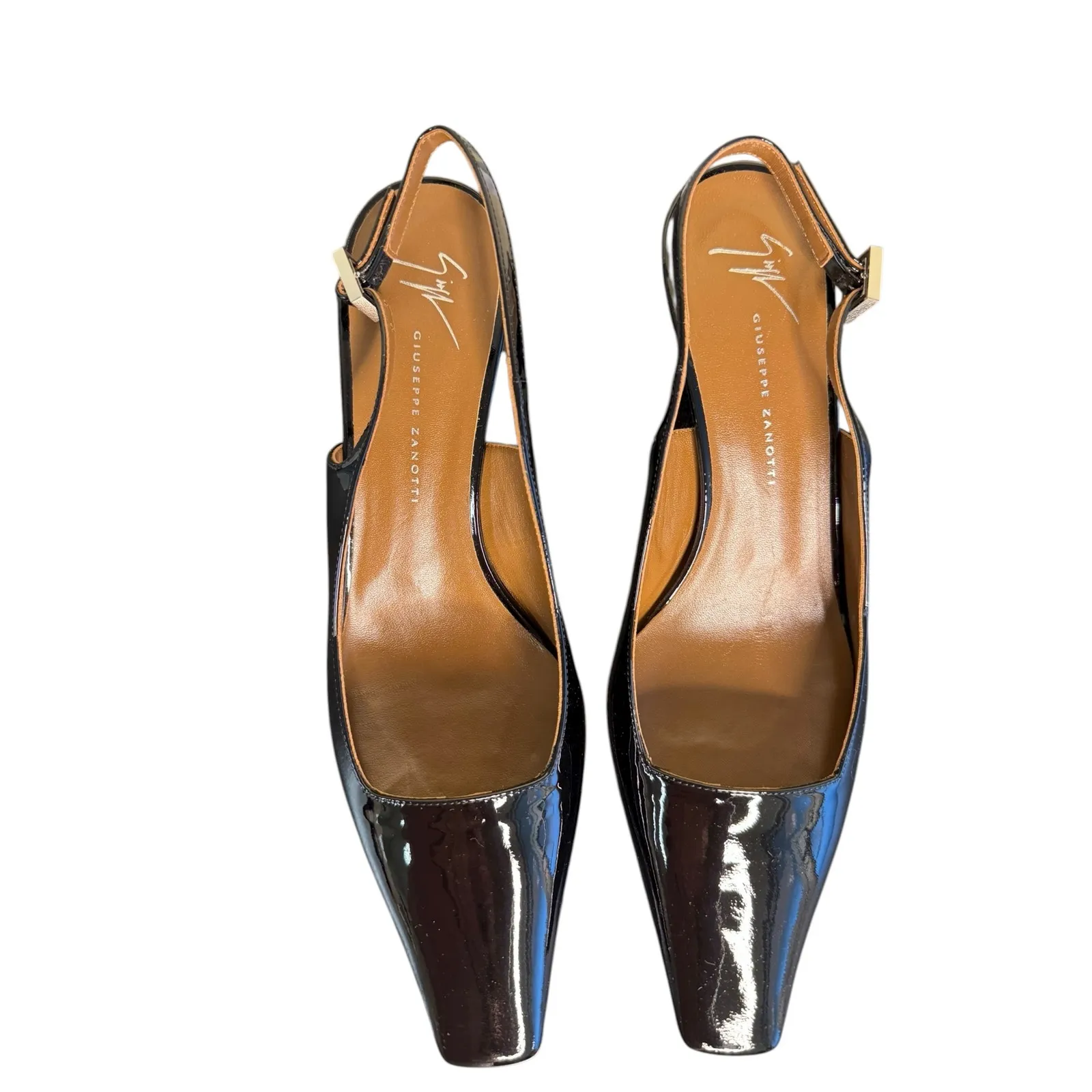 Giuseppe Zanotti NIB Brendha 45mm Pumps in Black Patent Leather Size 39.5 - Image 6