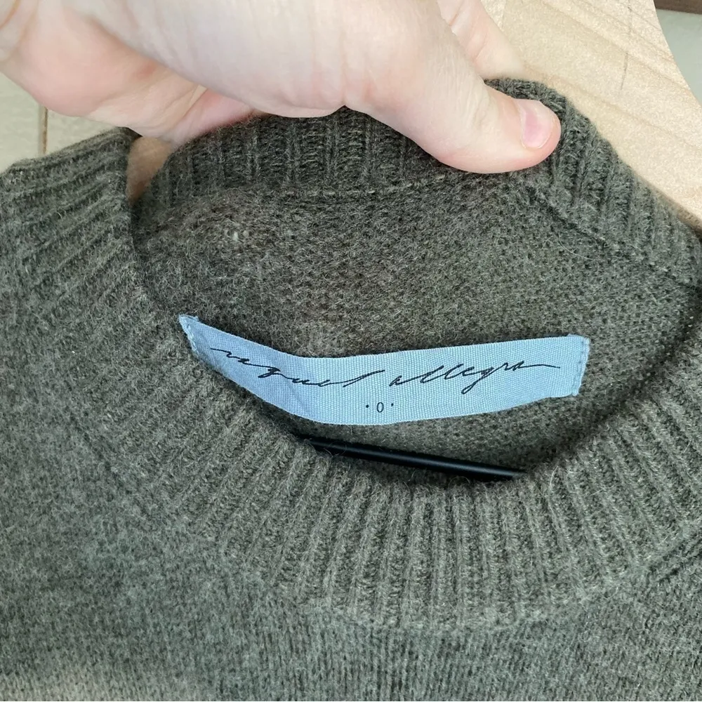 Raquel Allegra Distressed Cashmere Merino Wool Blend Tie Dye Sweater Dress - Image 2