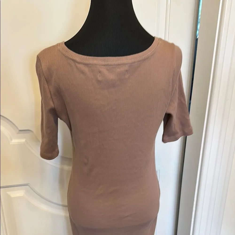 Free People FP Beach Ribbed Scoop Neck Short Sleeve Midi Dress NWOT - Image 5