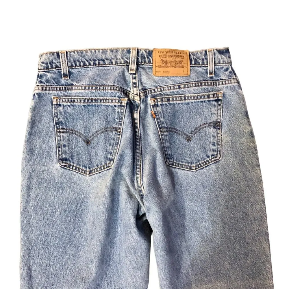 Vintage Levis 951 Jeans Womens 16 Short Used Relaxed Tapered Orange Tab - Image 16