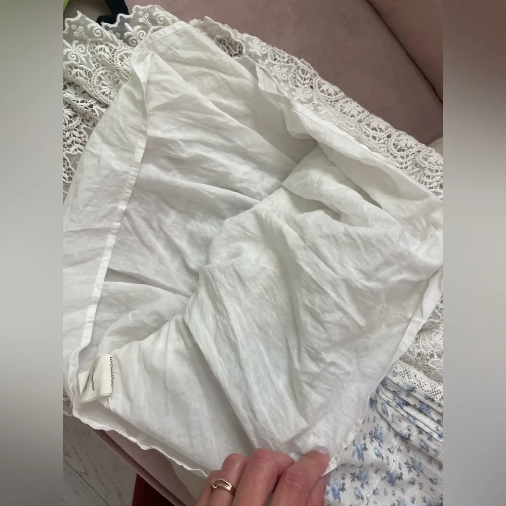 LoveShackFancy KESIA Embroidered Lace Halter Floral Midi Dress - Size P … - Image 8