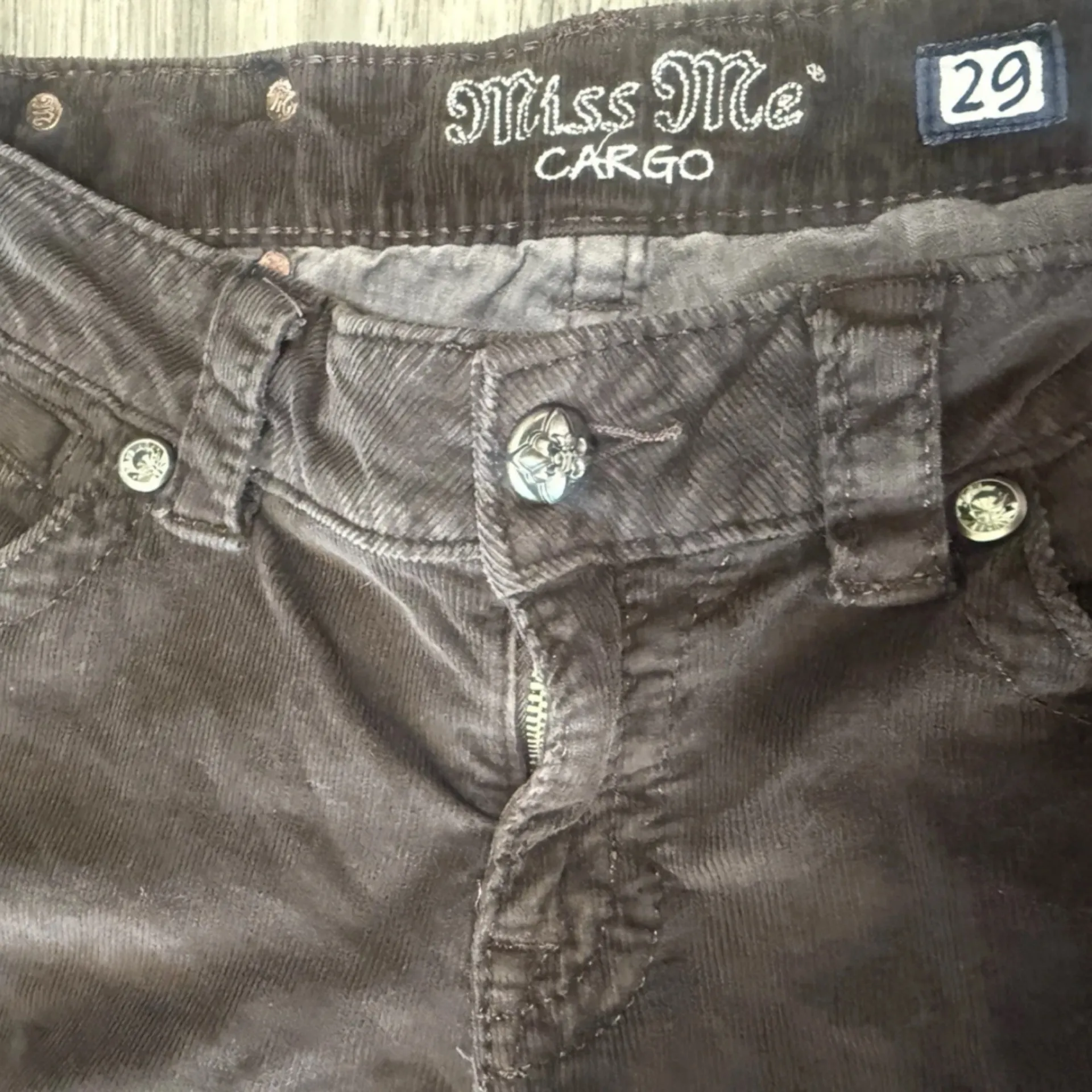 Miss Me Brown Corduroy Pants Women’s Size 29 Boot Cut - Image 9