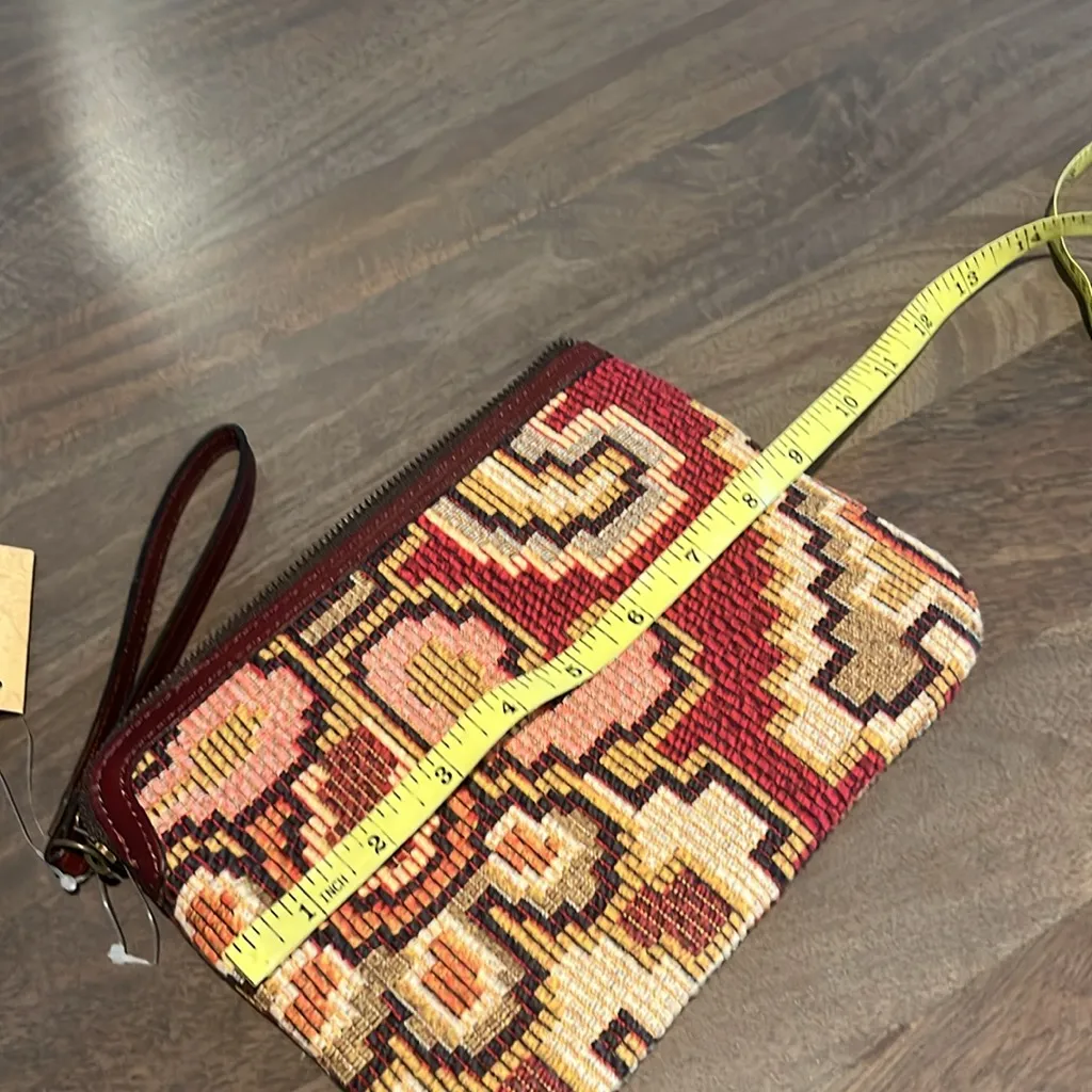 Patricia Nash Red and Yellow Clutch Wristlet NWT - Image 4