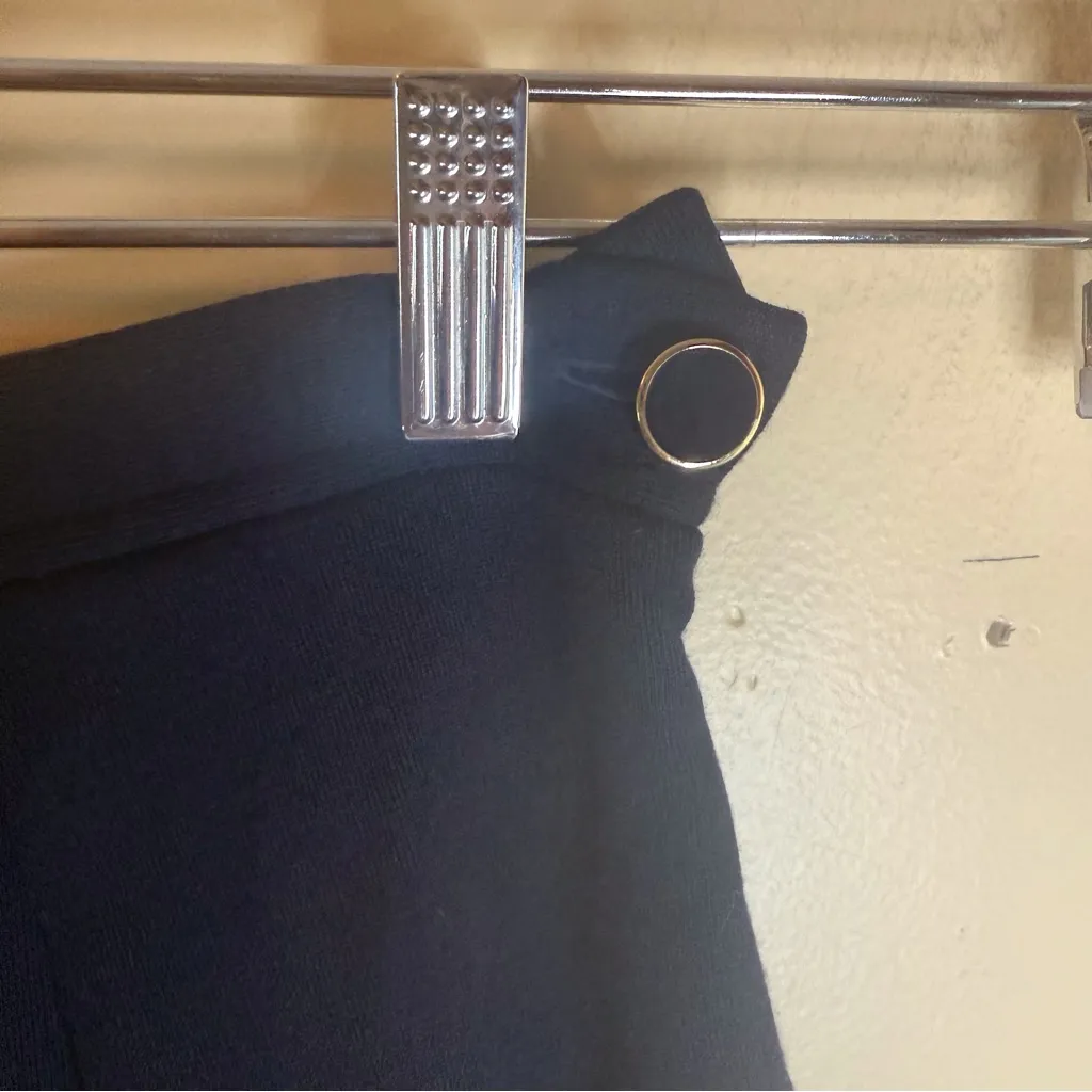 VTG St. John Santana‎ Knit Wool Mid Length Vintage Navy Skirt Size 6 Career Wear - Image 2