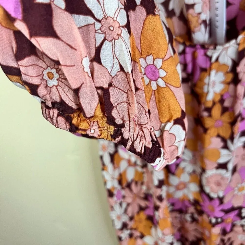 NWT Sanctuary Womens‎ Flowy Seashore Outdoor Floral Blouse Size 2X Work Career - Image 4