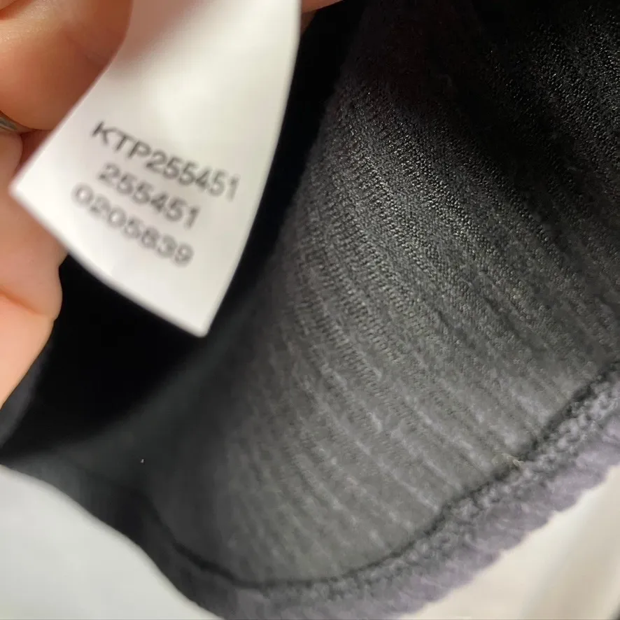 J. Jill Black Wide Rib Velour Knit‎ Top Women's 2x V - Image 8