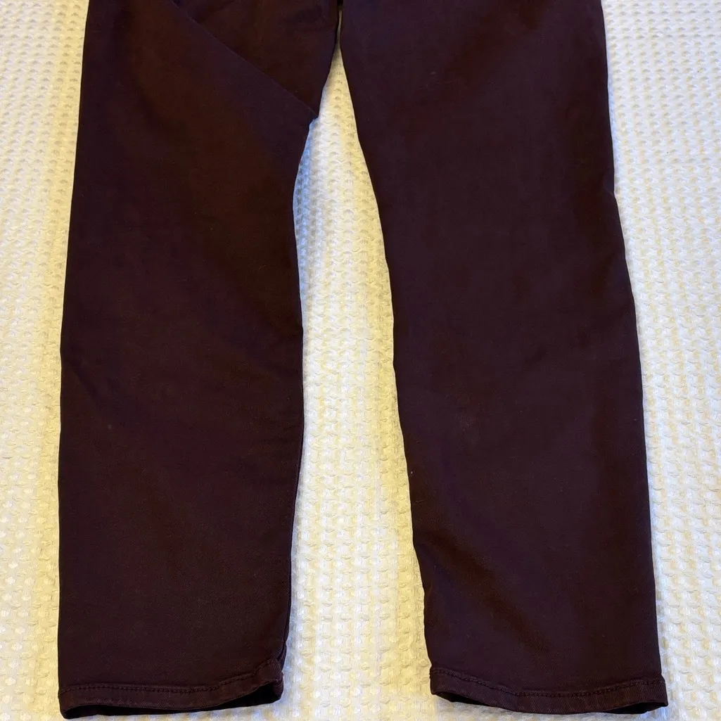 Buffalo David Bitton VALE Women's Size 6 Dark Burgundy Oxblood Skinny Jeans - Image 11