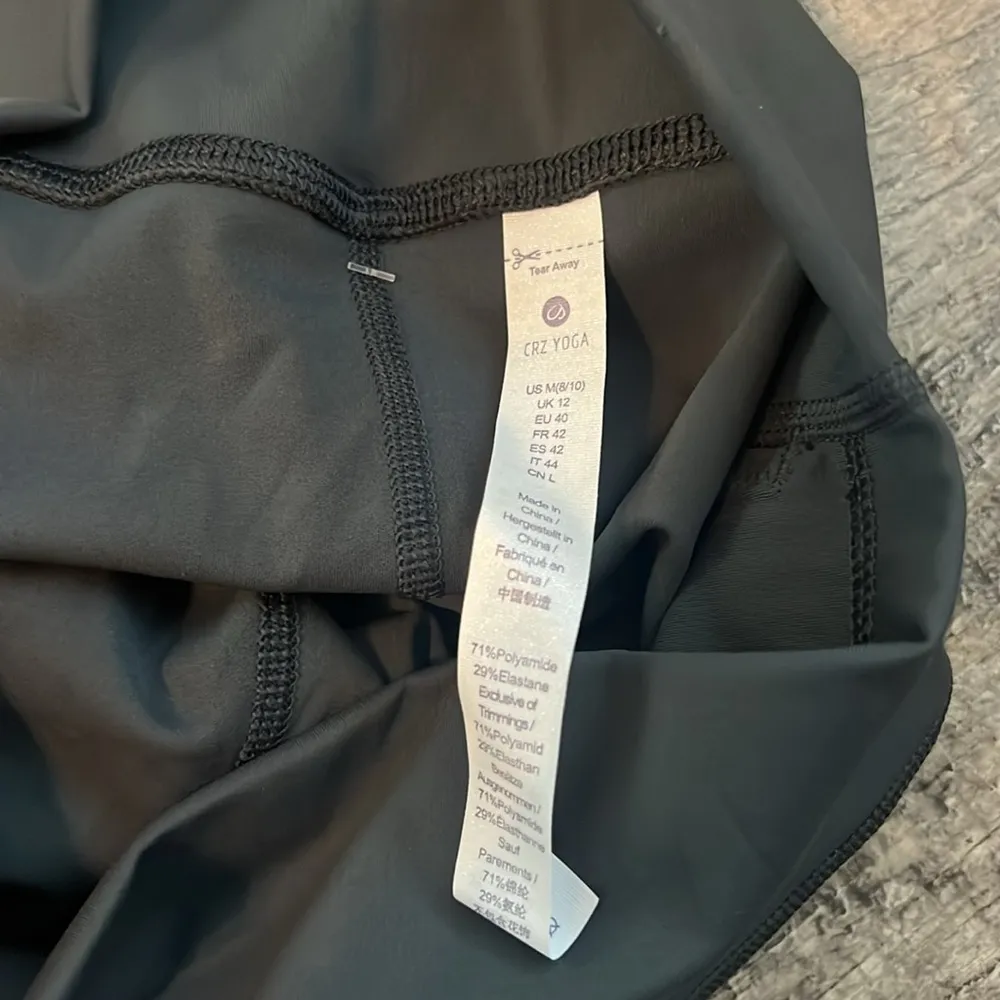 CRZ YOGA Butterluxe Womens Biker Shorts High Waisted Workout Shorts GRAY #131 - Image 9