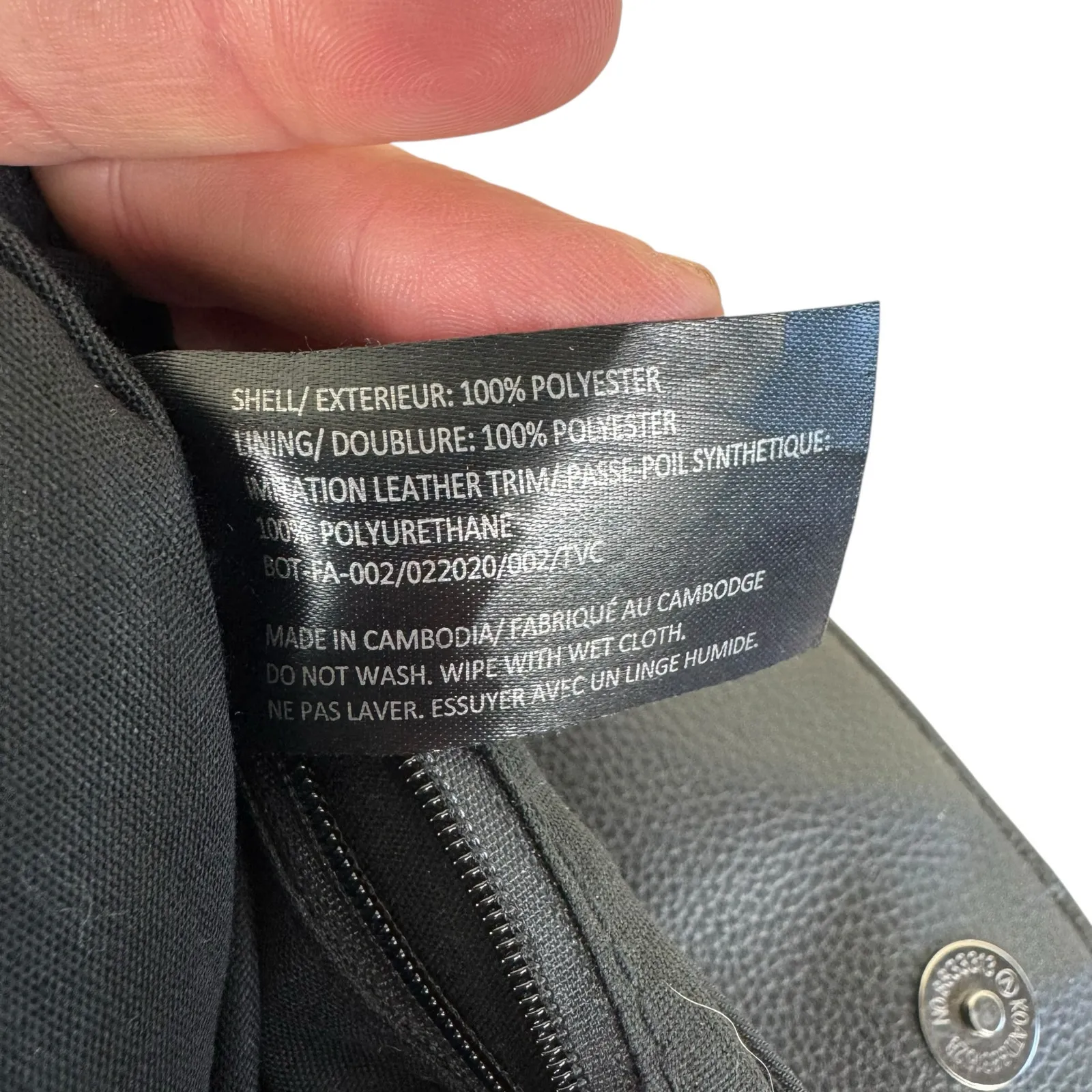 Botkier  New York Black Trigger‎ Canvas Mini Backpack Purse Adjustable Straps - Image 6