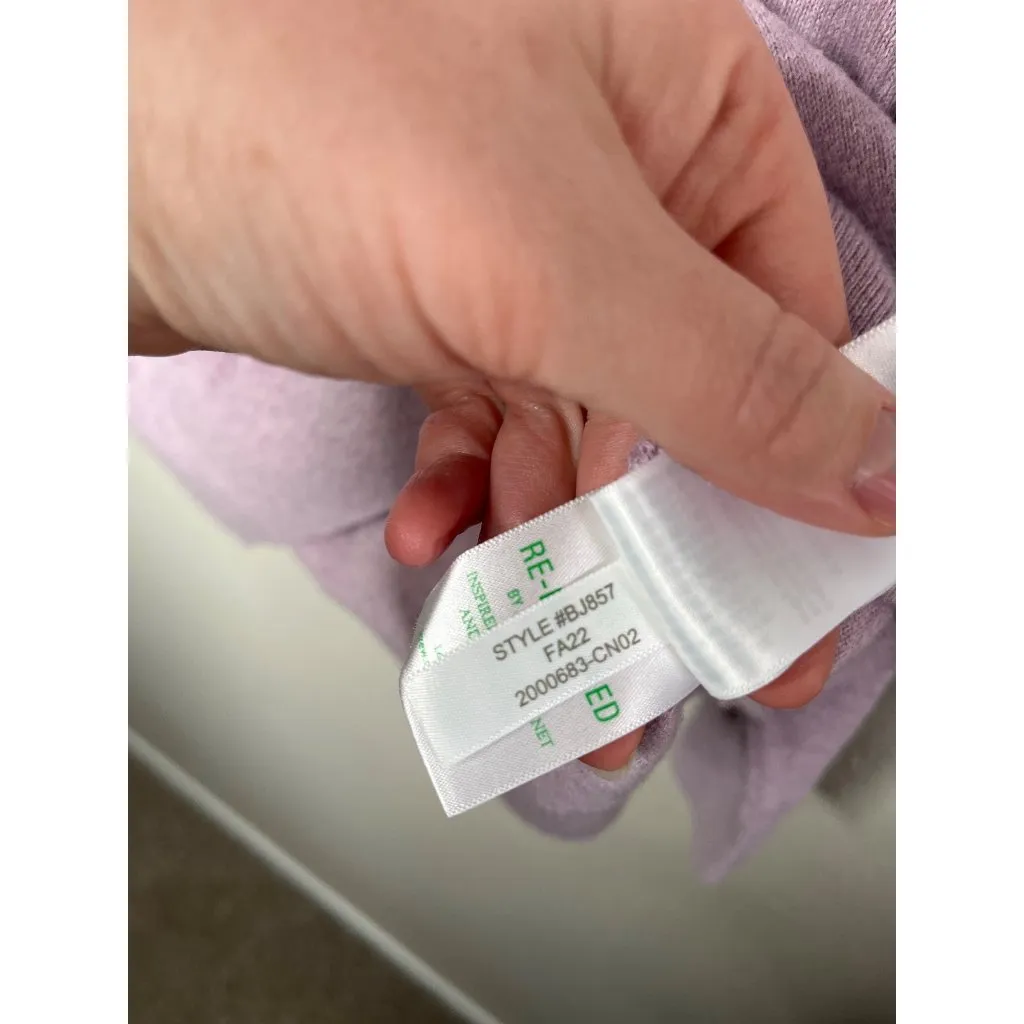 J.Crew Womens Purple Polo Sweater With Cashmere  Size S - Image 8