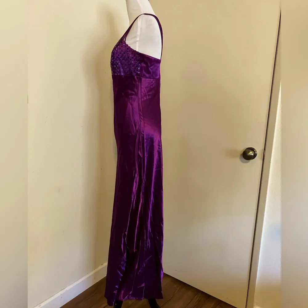 Vintage All That Jazz Strappy Prom Dress Purple Size 7/8 - Image 4