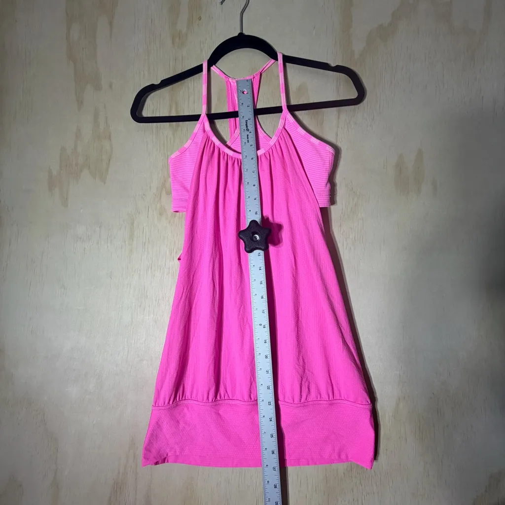 Lululemon No Limits Tank Paris Perfection Hot Pink Womens Size 4 - Image 5