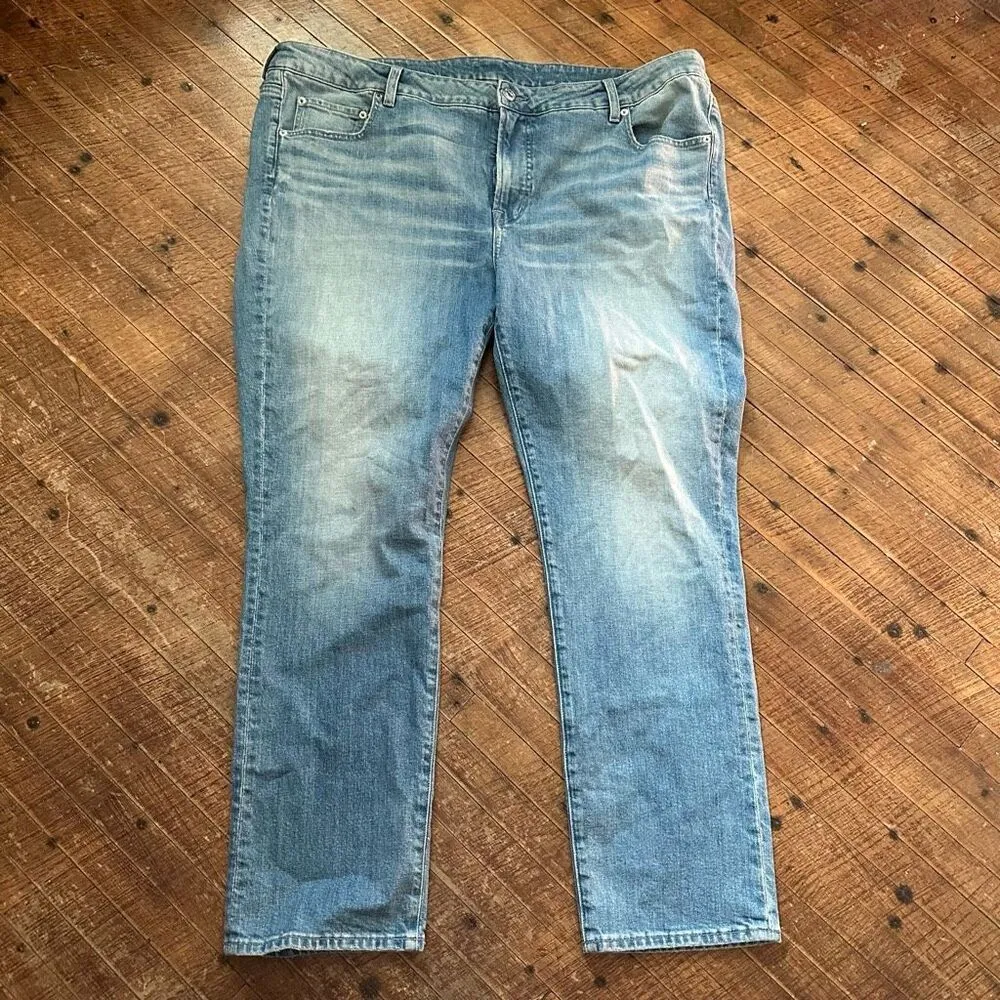 Edwin luxe straight leg distressed size 18 jeans Blue - Image 3
