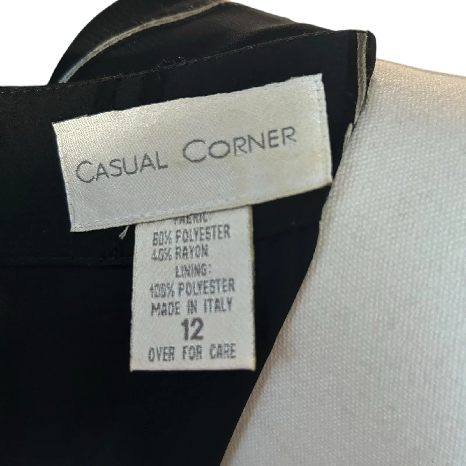 Casual Corner VTG Shift Dress Black Floral Sleeveless Maxi/Ankle SZ 12 Sheer - Image 8