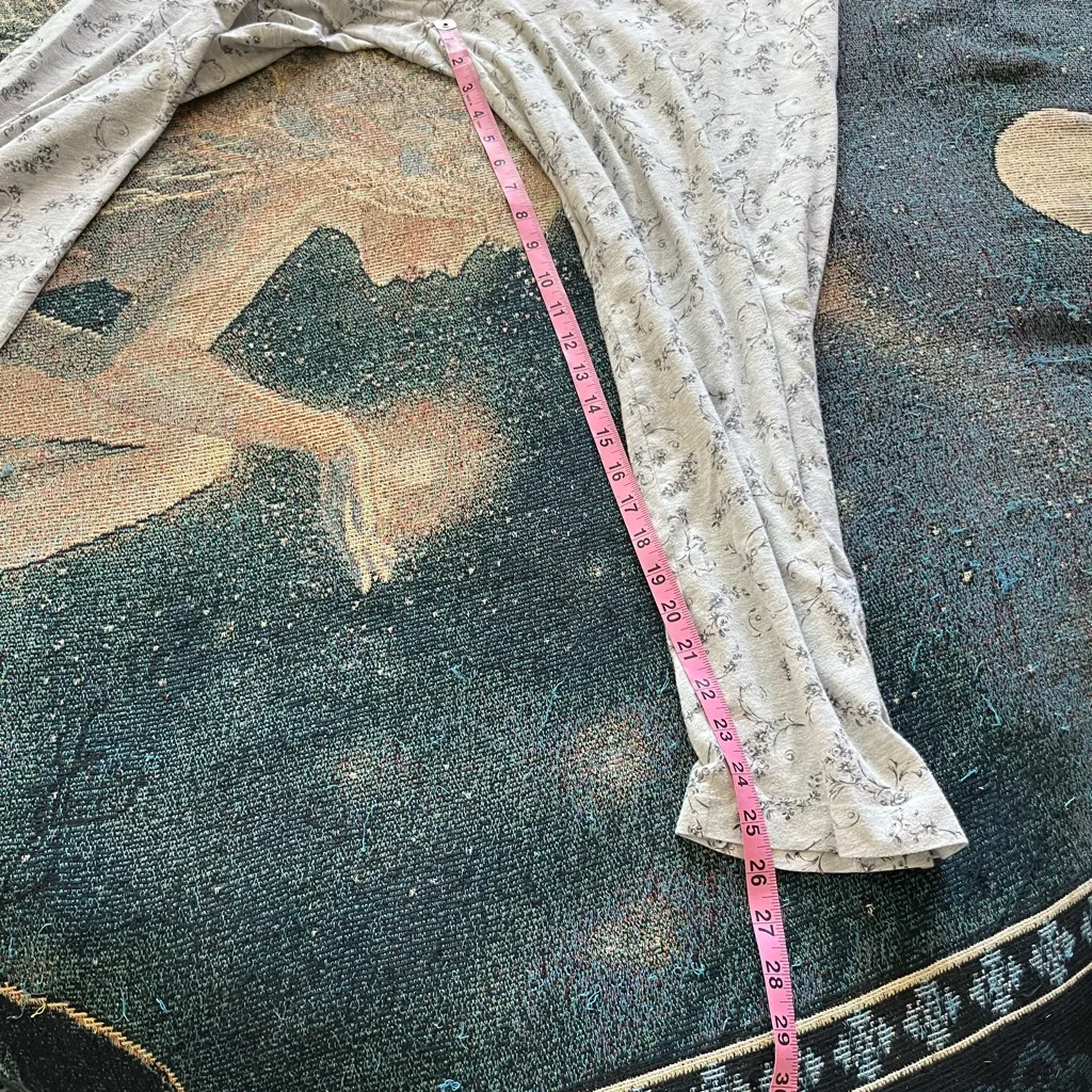 Charter Club Intimates Floral Pajama Pants Women’s L Gray Lightweight Lounge - Image 11