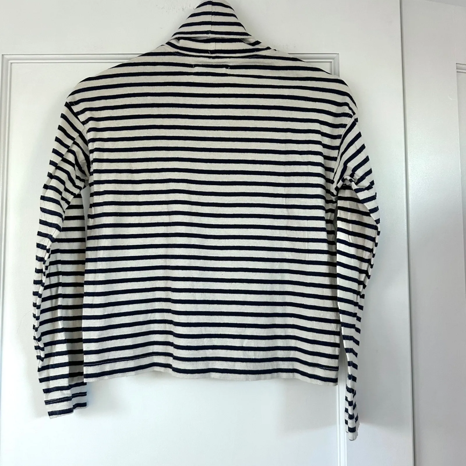Rivet & Thread Striped Turtleneck XS Made in USA Cotton madewell Tan - Image 5