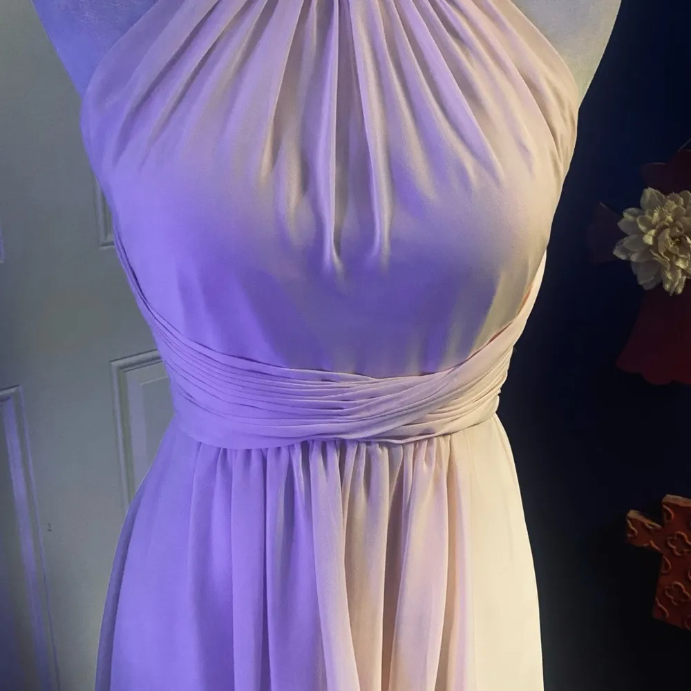 Weddington Way Backless Halter Maxi Dress in Blush Pink - Image 3