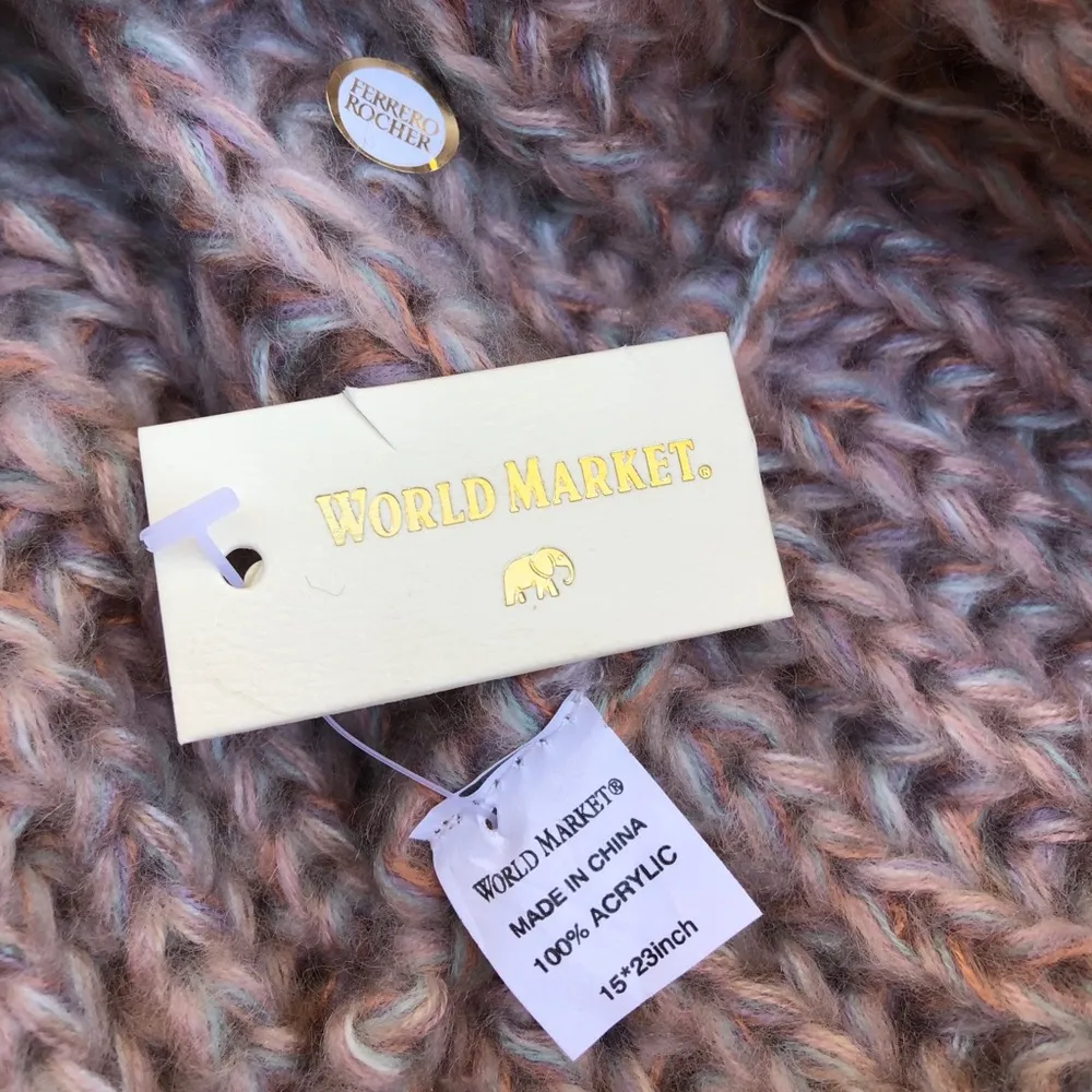 World Market Scarf Orange - Image 5