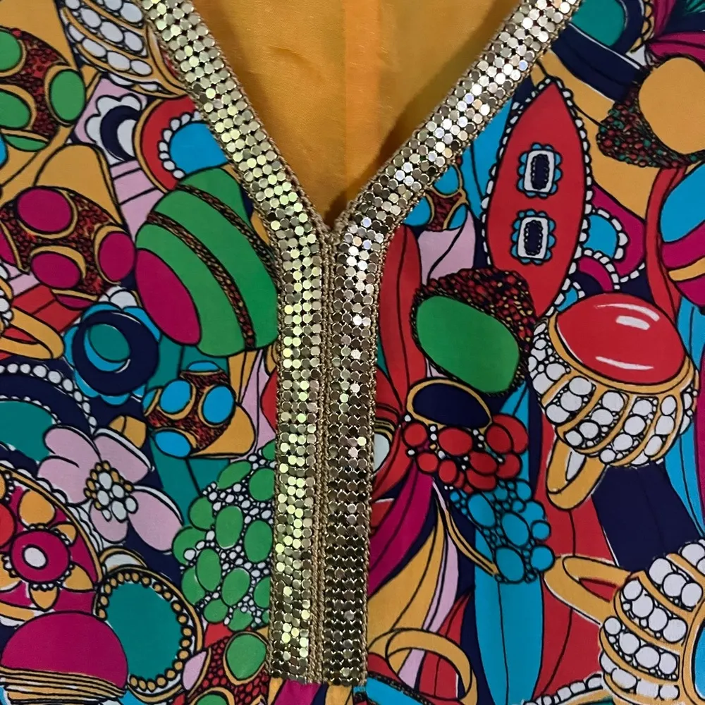 Lilly Pulitzer Shannon dress Bling My Chimes silk caftan kimono tunic dress 10 - Image 4