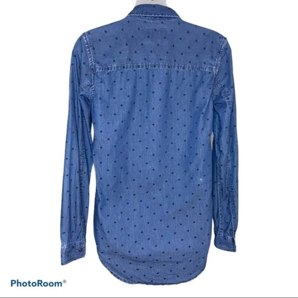 Women’s So Rowdy Dot Print Button-Down Shirt Size X-Small - Image 3