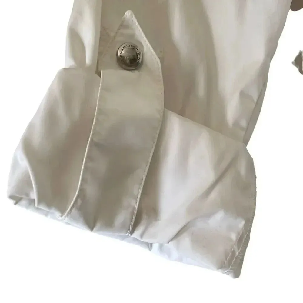 Weatherproof Women’s White Long Sleeves Wind Breaker Rolling Sleeves Jacket SZ S - Image 5