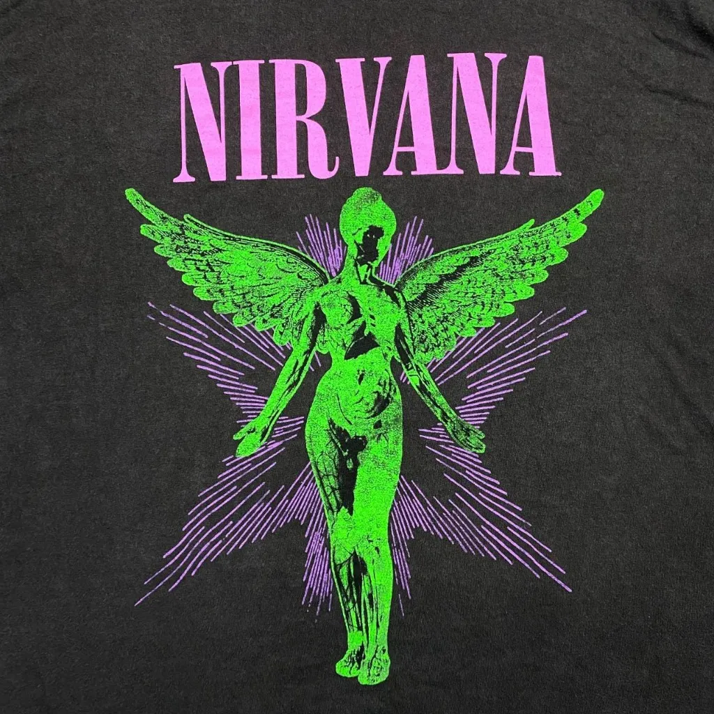 Nirvana T-Shirt – Size L/XL – Classic Rock Band Graphic Tee - Image 3