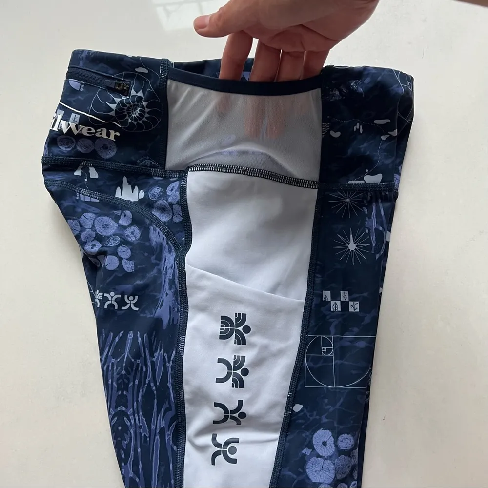 The North Face Trailwear QTM High-Rise 7/8 Tights in SUMMIT NAVY NATURE, M, NWT - Image 9