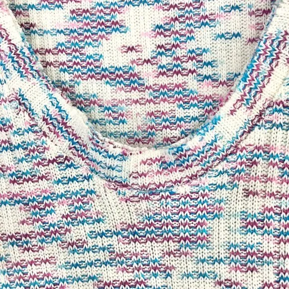 Code x Mode New Space Dye V-Neck Sweater Lightweight Knit Pullover - Image 5