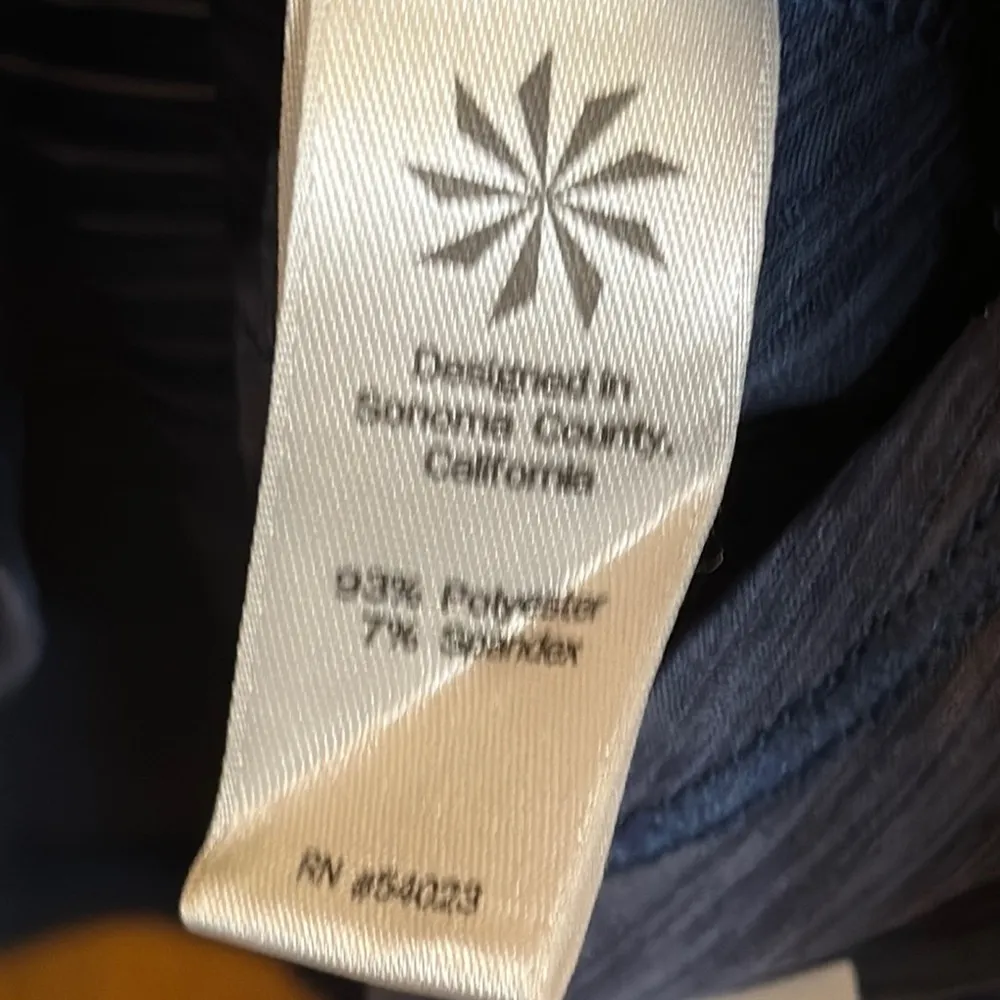 Athleta Blue Sleeveless Tank Top Heathered Racerback - Image 3