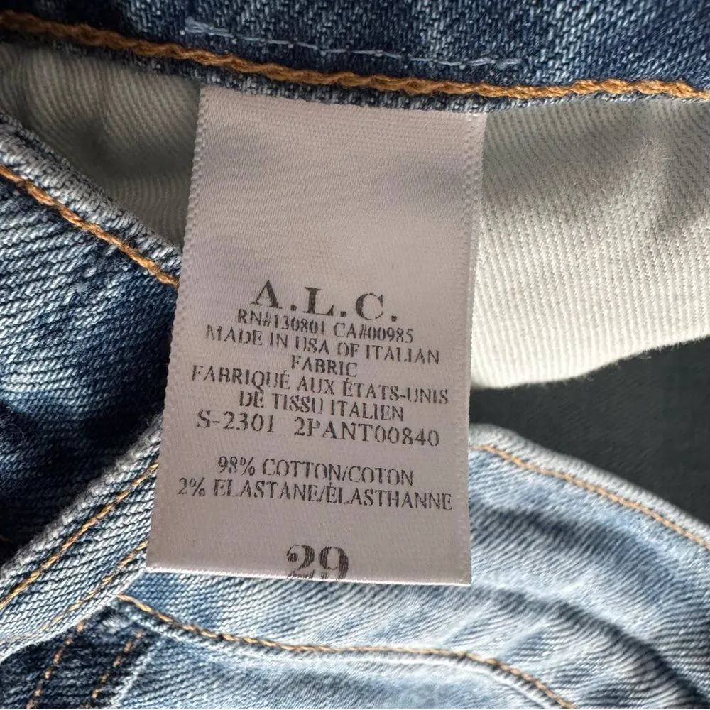 NEW A.L.C. Abbott Straight Leg Relaxed Fit Jeans Size 29 - Image 16