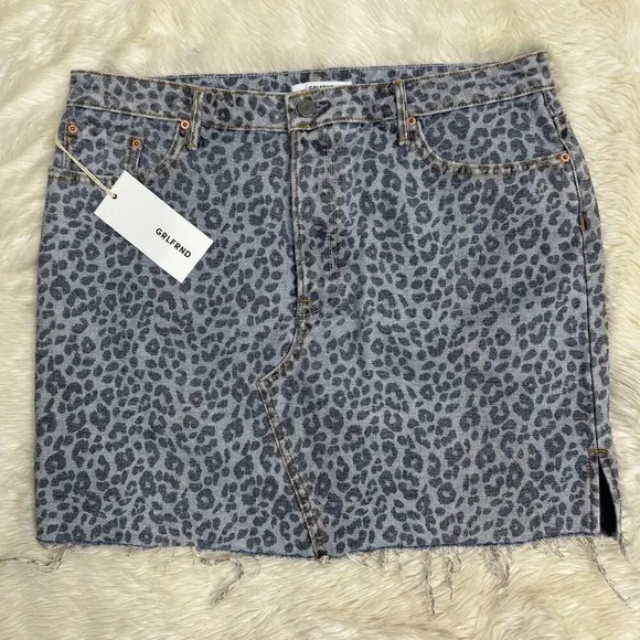 GRLFRND Blaire Mini Pencil Skirt in Wild Cat Size 32/14‎ NWT - Image 12