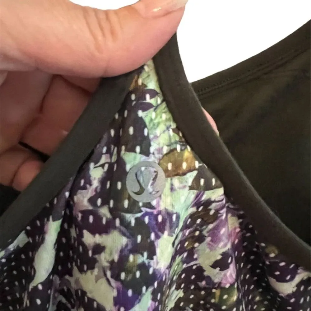 Lululemon Power Y Tank Top Women’s Size 6 Floral Racerback Yoga Running - Image 5