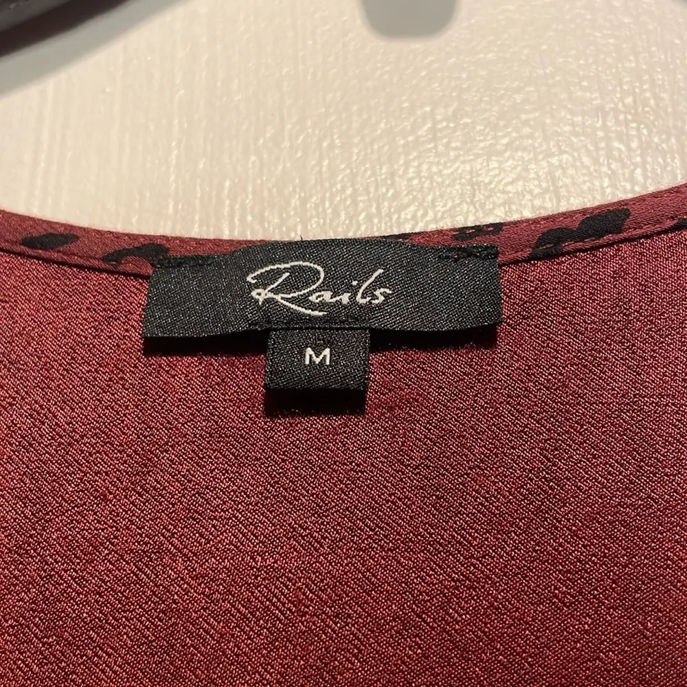 Rails- “Jet Rust Spotted” Wide Leg Jumpsuit Waist Cinch w/ Belt- Size Medium - Image 4