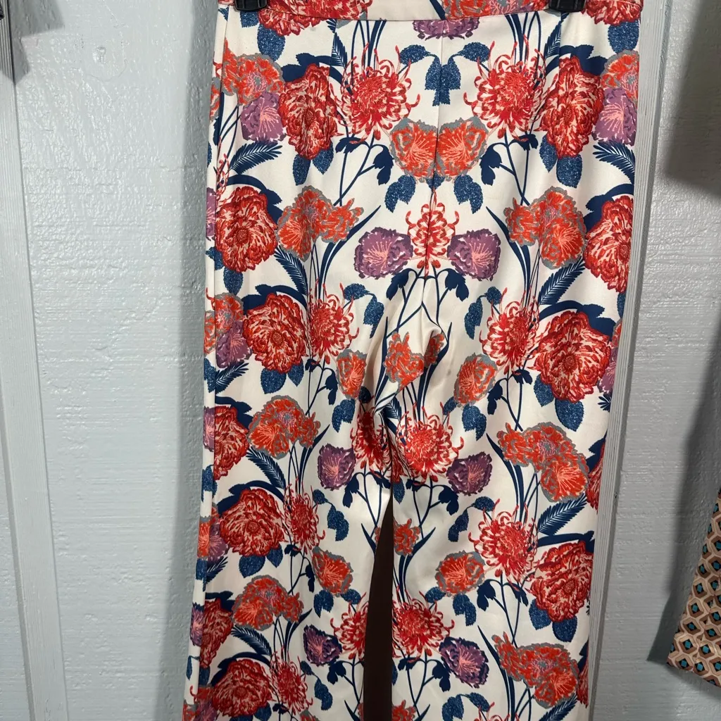 Jealous Tomato Floral Boot Cut Flare Leg Pants Size Small EUC - Image 7