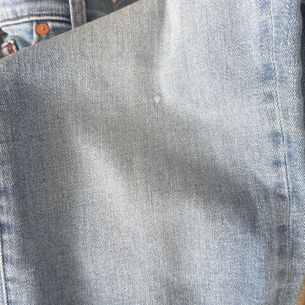 Madewell Light Blue Straight Leg Jeans Women’s Mid Rise Kick Out Denim 31 - Image 7