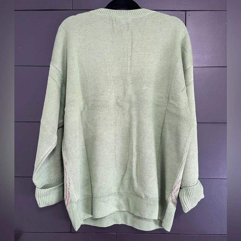 BLUE BLUSH Brand New Oversized Knitted Pullover Sweater. Women’s Sz M. - Image 4