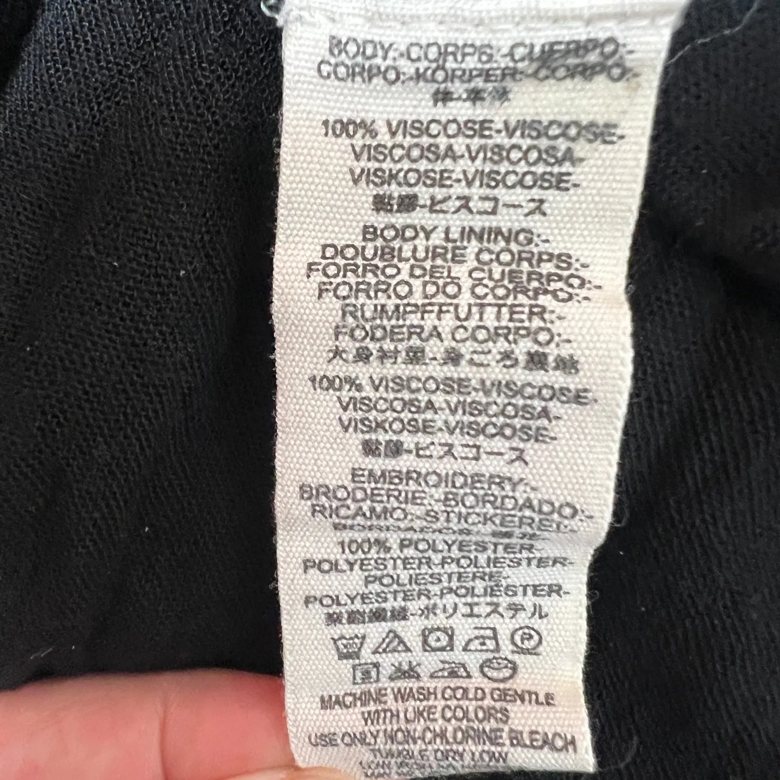 Free People Babydoll Mini Dress Womens Small Embroidered Fairy Boho Fairygoth - Image 8