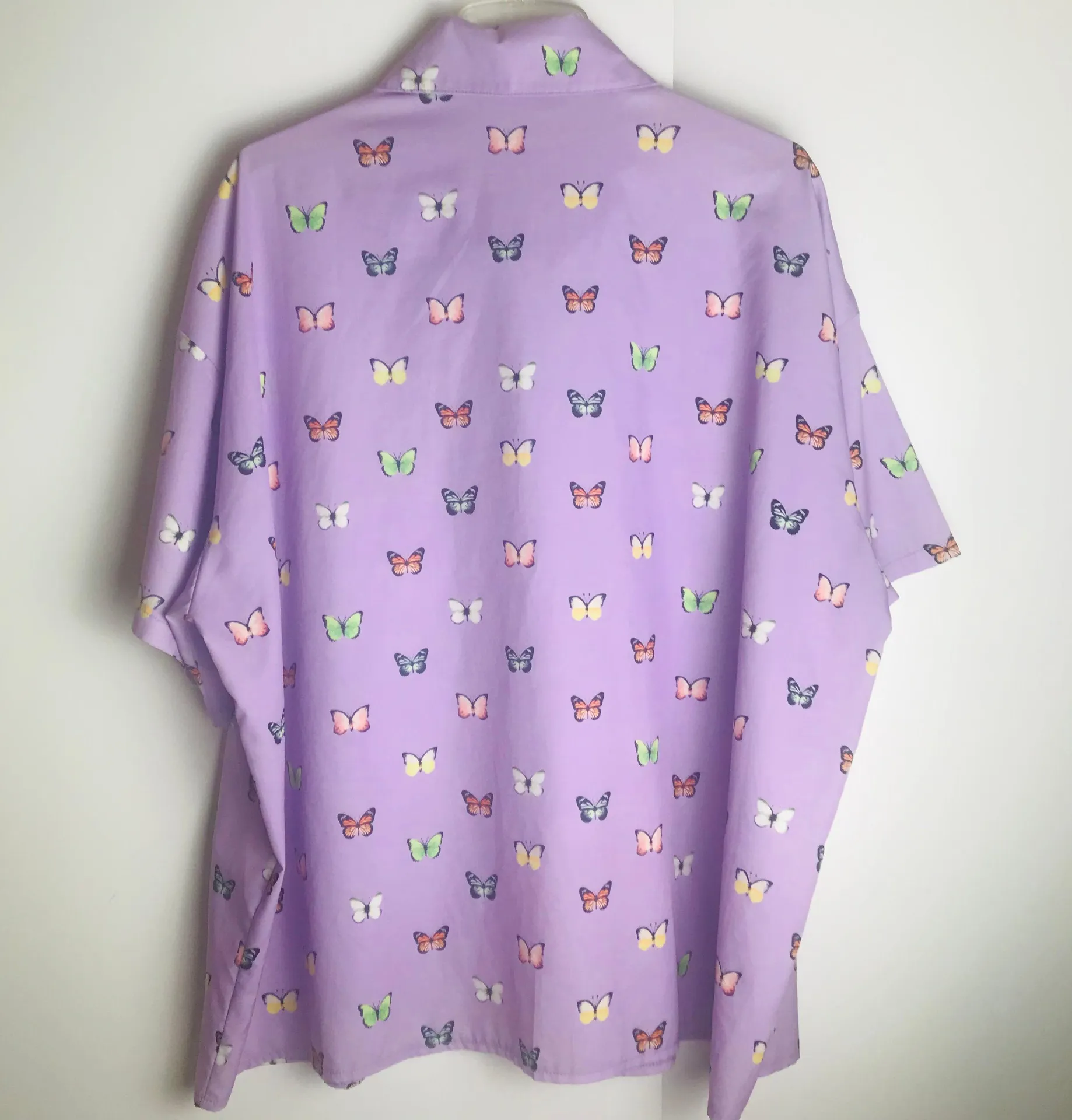 SheIn Butterfly Print Button Down Top - Image 3