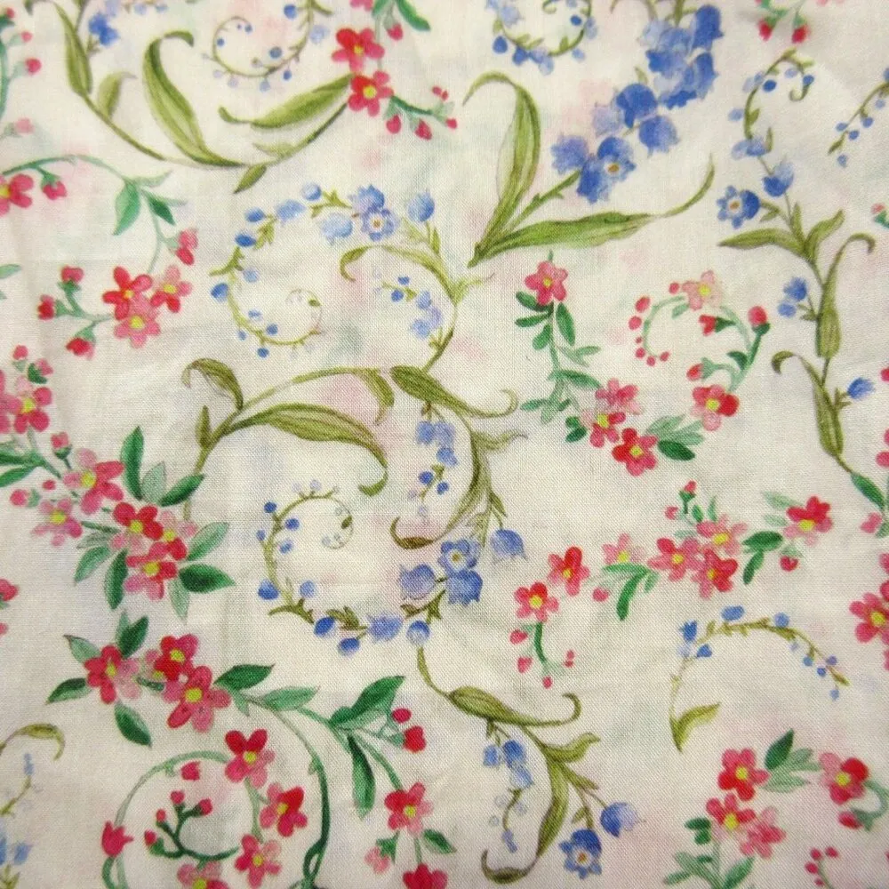 NWT Sezane Lady Shirt in Liberty Blue Rouge Floral Tie Neck Button Down 36 / 4 - Image 3