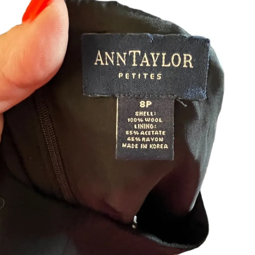 Vintage Ann Taylor Petite Wool Dress - Image 5