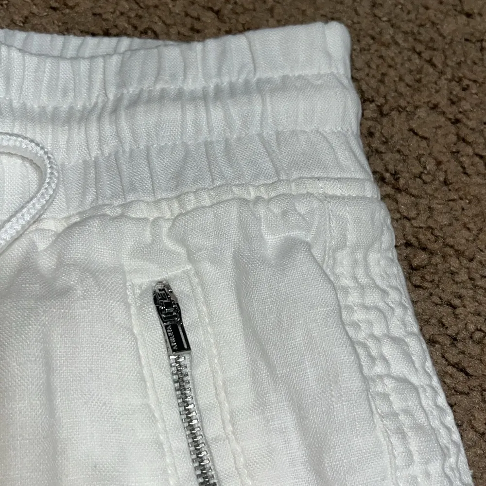 Athleta Cabo Linen Jogger Pant White 12 - Image 5