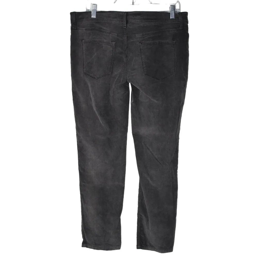 Women's Free People 61855-16515125 Black Denim Corduroy Straight Leg Jeans Sz 28 - Image 2