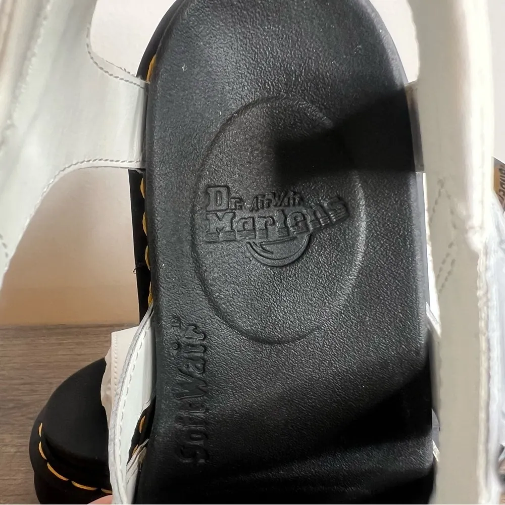 Dr. Martens Blaire White Hydro Leather Strap Women's Sandal Size 6 #1114 - Image 6