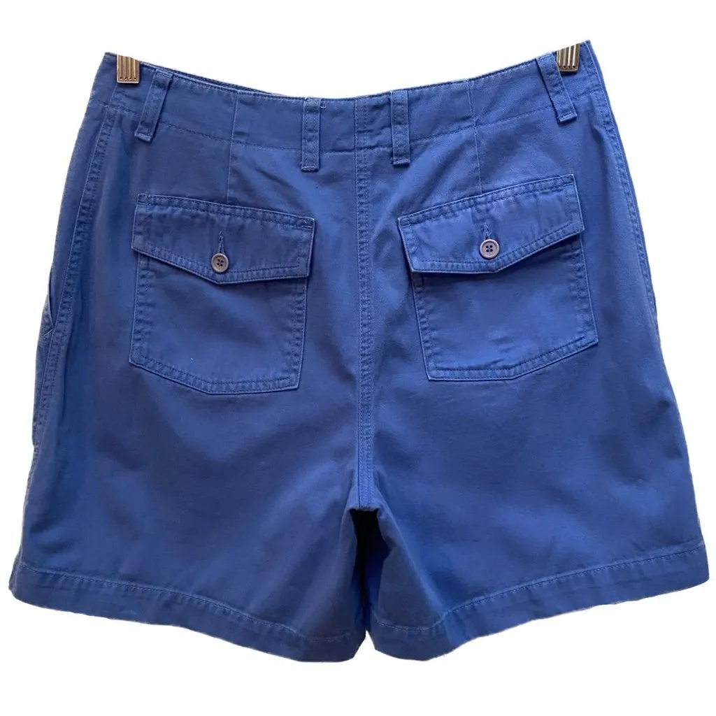 baby blue high rise cargo shorts by jones new york sport size 6 100% cotton - Image 3