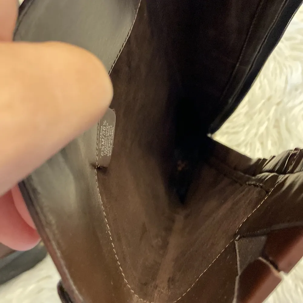 Vince Camuto Karen Equestrian Leather
Boot Brown & Black 6 1/2 M - Image 14