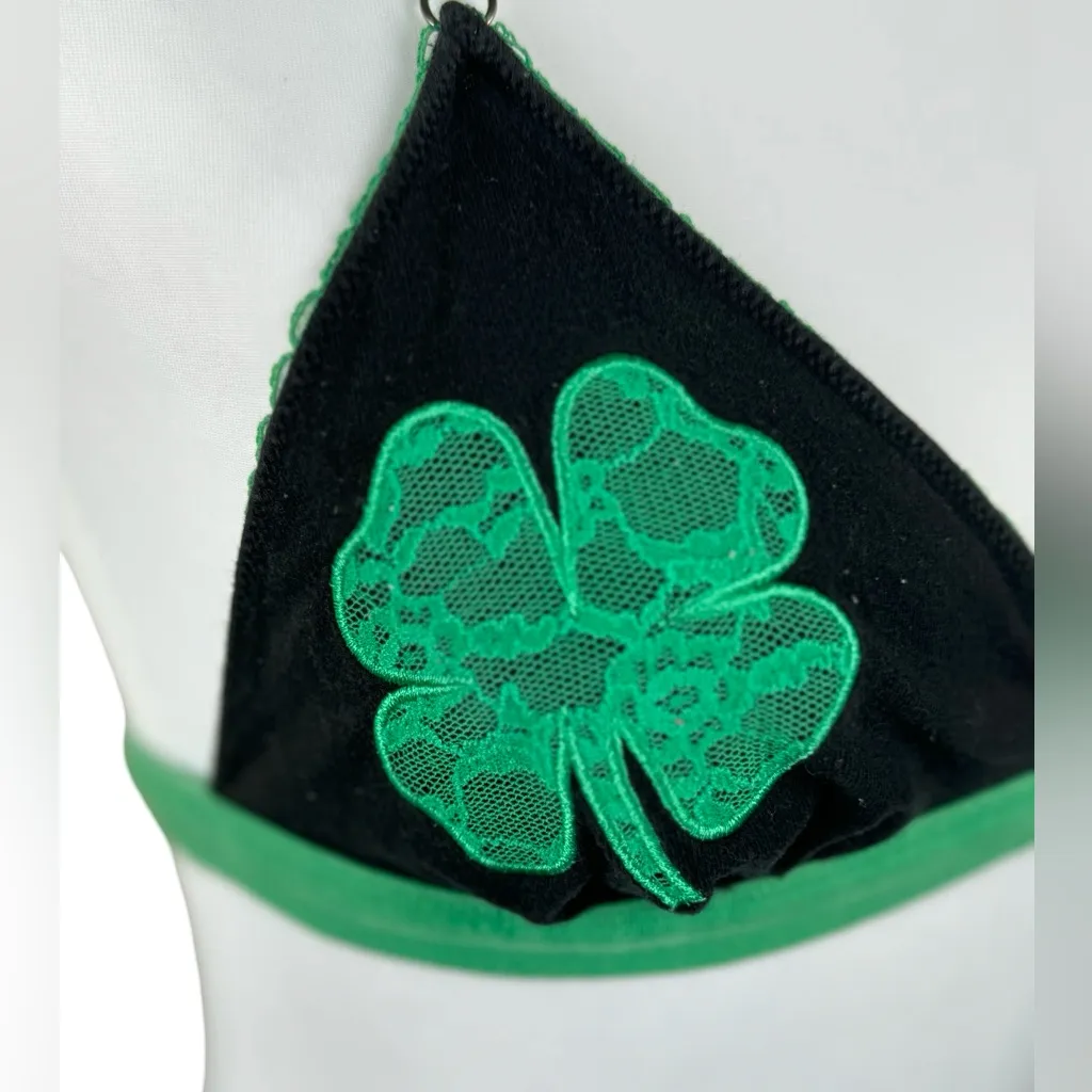 Victoria’s Secret Shamrock Lace St. Patrick’s Day Bra Women's Bralette Medium - Image 2