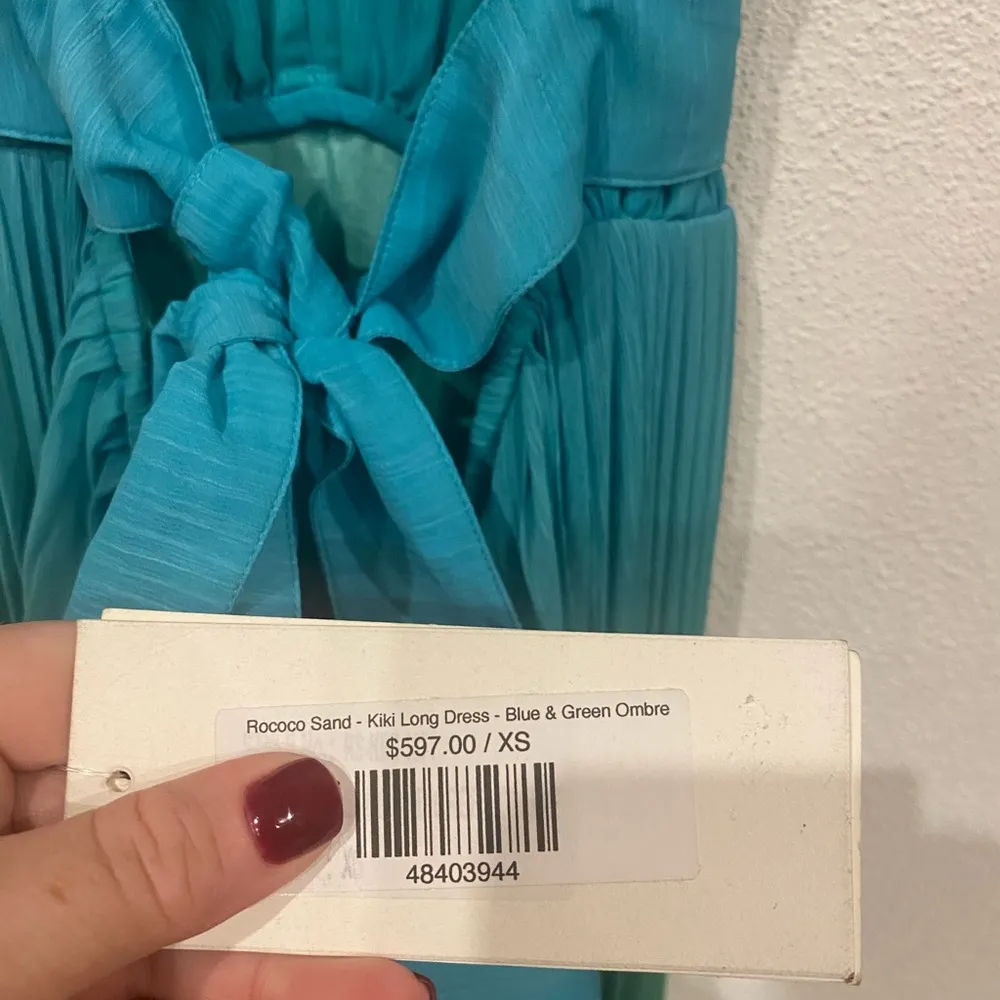 NWT ROCOCO SAND Kiki Long Dress Size XS Blue - Image 3