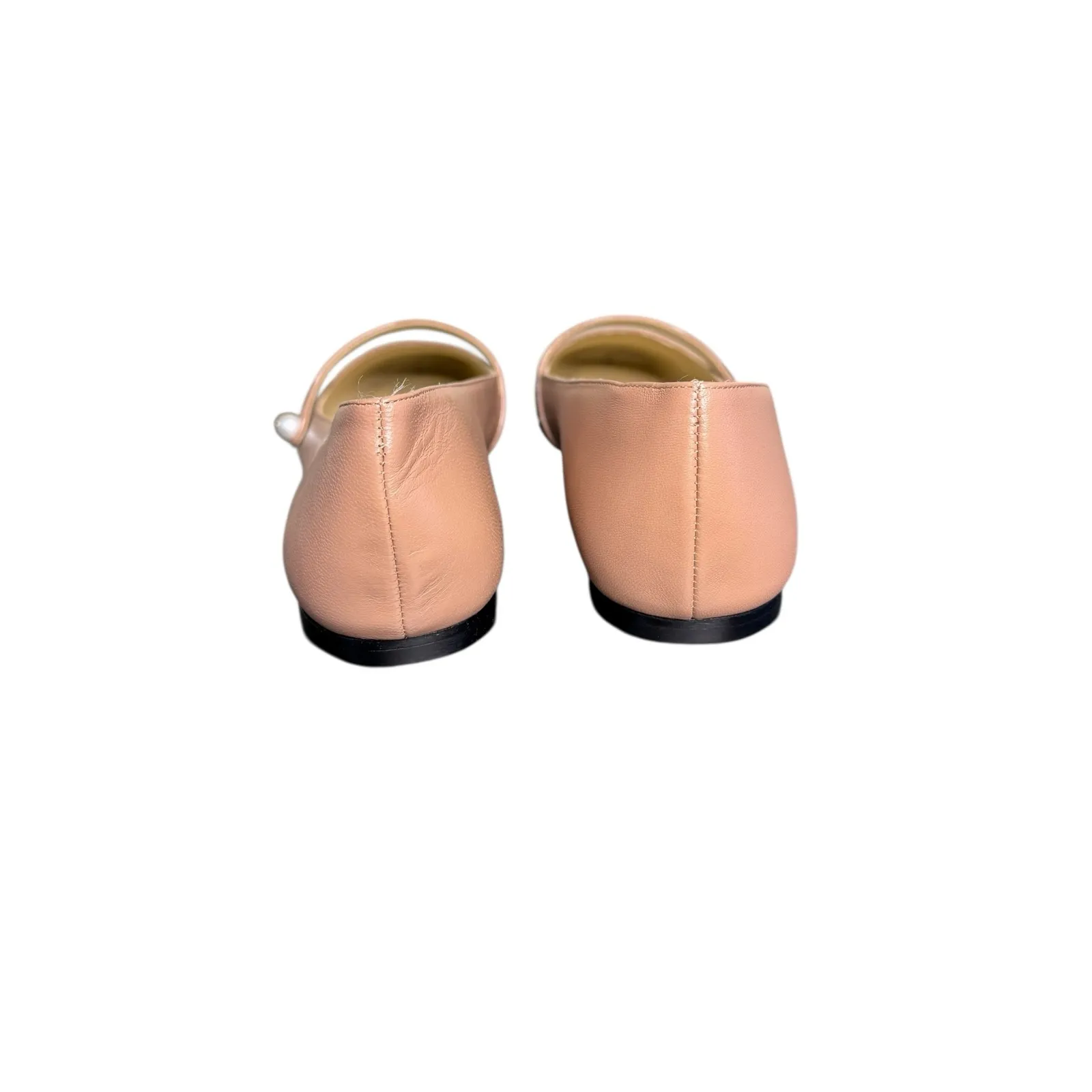 Jimmy Choo NIB Elisa Cap Toe Ballet Flat in Ballet Pink Size 39 - Image 9